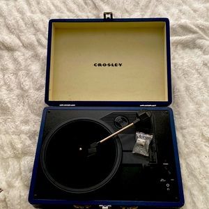 Blue Crosley Record Player